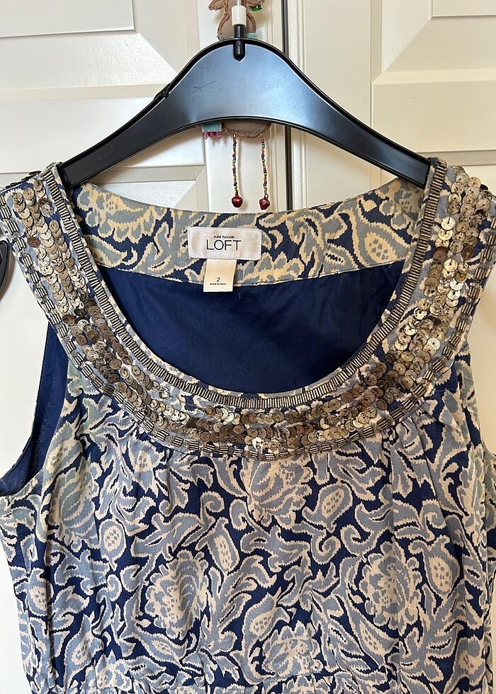 LOFT Yakası Pul işlemeli Elbise - Görsel 2