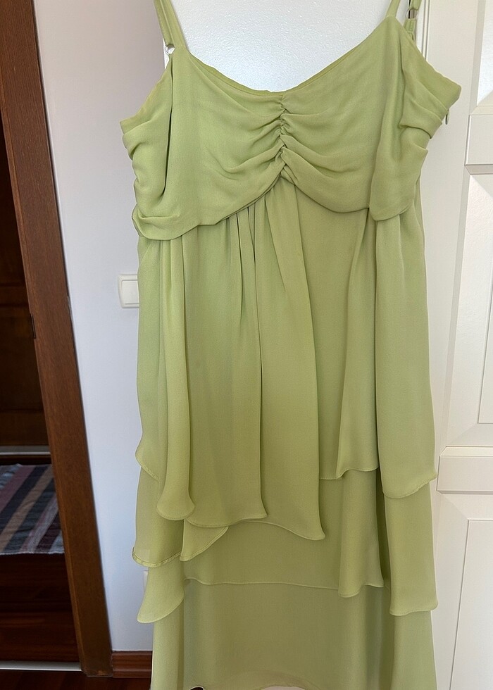 Roman Abiye İpek Elbise - Görsel 2