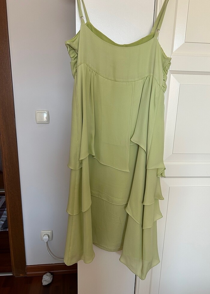 Roman Abiye İpek Elbise - Görsel 3