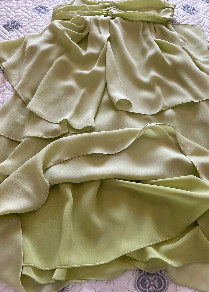 Roman Abiye İpek Elbise - Görsel 5