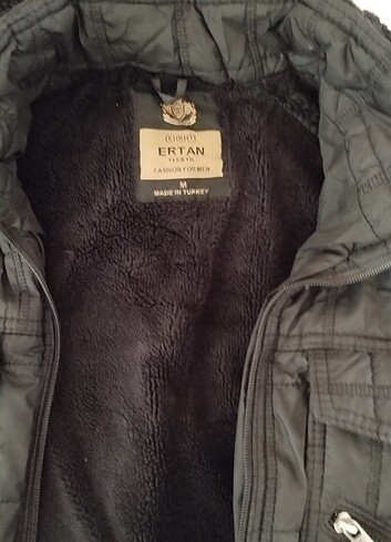 m Beden ERTAN TEKSTİL SİYAH MONT