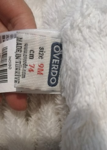 Düğmeli Mavi Bebek Kız Tulumu - Görsel 5