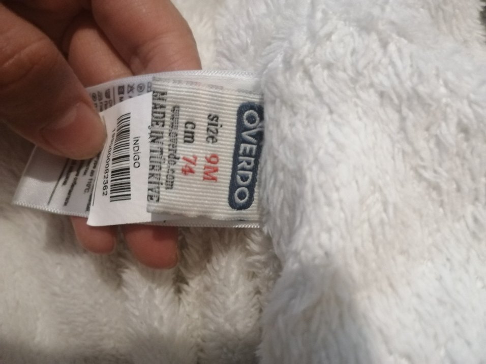 Düğmeli Mavi Bebek Kız Tulumu - Görsel 5