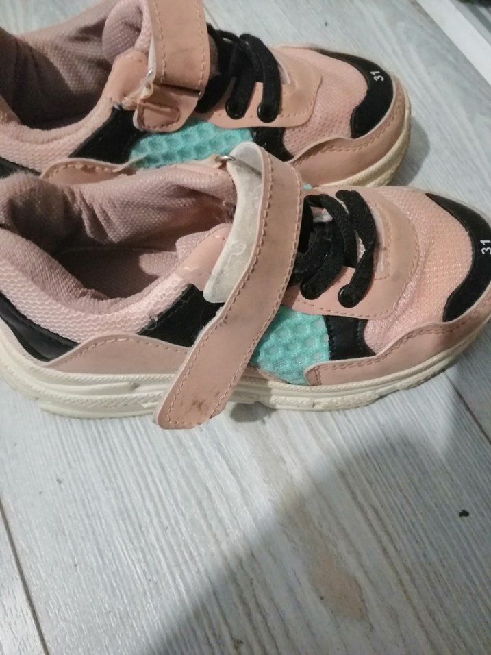 Kız Çocukları İçin  Desenli Pembe Spor Ayakkabı - Görsel 2