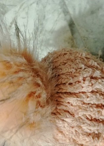 Bej Örgü Kadın Atkı - Görsel 4