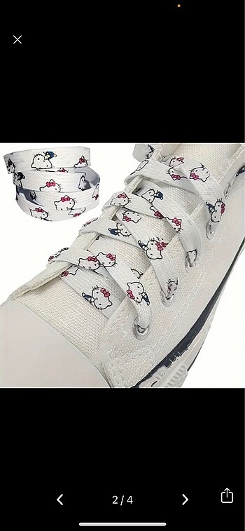 0-1 Ay Beden hello kitty kuromi 1 çift bağcık