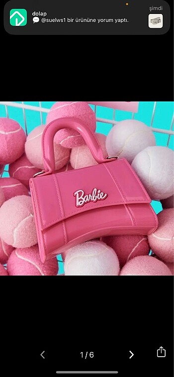 Miniso lisanslı özel seri Barbie çanta