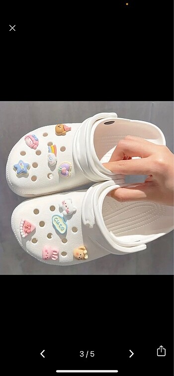 Crocs kawaii crocs terlik süsü 10 adet set