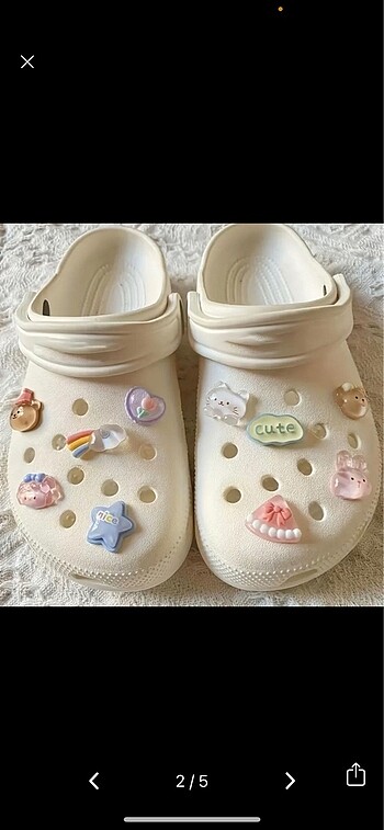 universal Beden kawaii crocs terlik süsü 10 adet set