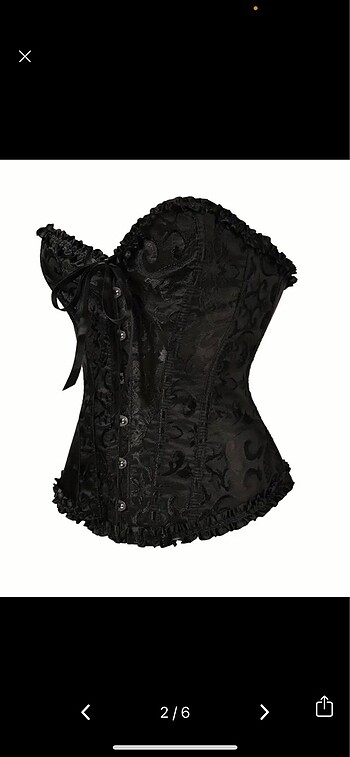 American Vintage goth victorian korse gotik büstiyer