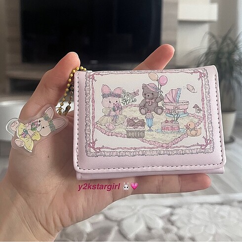 tavşanlı charmlı lolita cüzdan