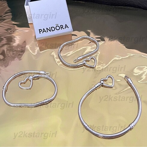pandora kalp klipsli bileklik