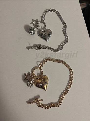 Beden guess charm vintage y2k zincir bileklik