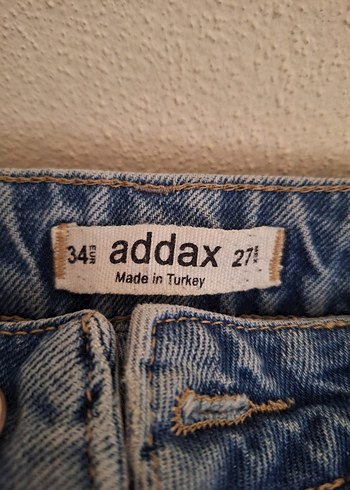 Kadın Mavi Bol Kesim Denim Jean yırtık - Görsel 3