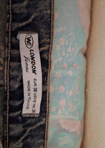 Gri Bol Kesim Midi Kot Pantolon - Görsel 2