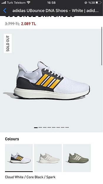 Adidas spor ayakkabı