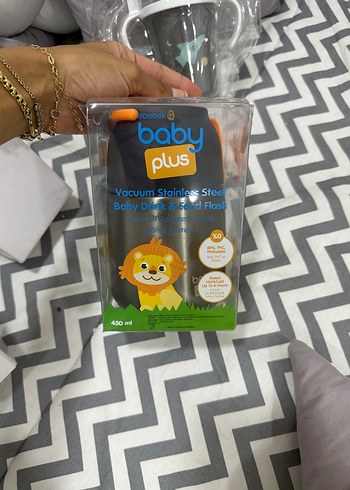 Baby Plus Vakumlu Paslanmaz Çelik Termos 450 ml