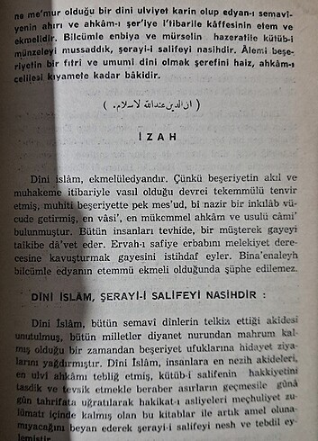  Beden Renk Muvazzah İlmi Kelam - Ömer Nasuhi Bilmen