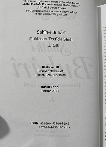  Beden SAHİHİ BUHARİ MUHTASARI - SIFIR SET