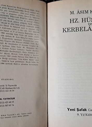 KERBELA FACİASI VE ÇANAKKALE SAVAŞLARI