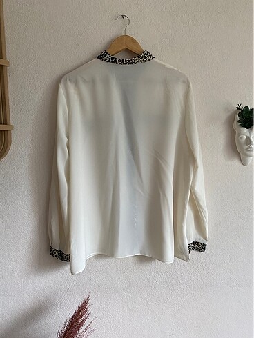 American Vintage Vintage leopar detaylı gömlek