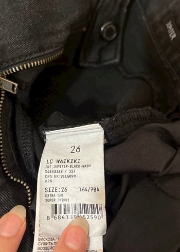 Siyah Kadın Regular Fit Denim Pantolon - Görsel 3