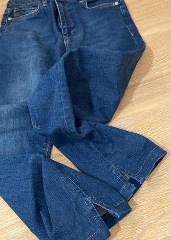 Kadın Lacivert Normal Boy Denim Pantolon - Görsel 3