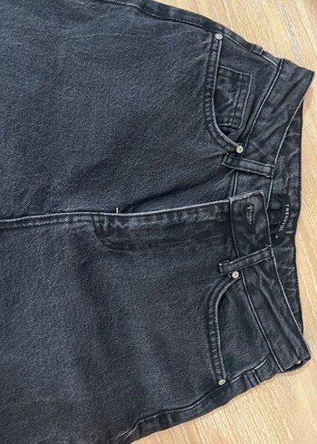 Siyah Kadın Regular Fit Denim Pantolon - Görsel 2