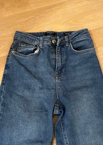 Kadın Mavi Midi Boy Denim Jean - Görsel 2