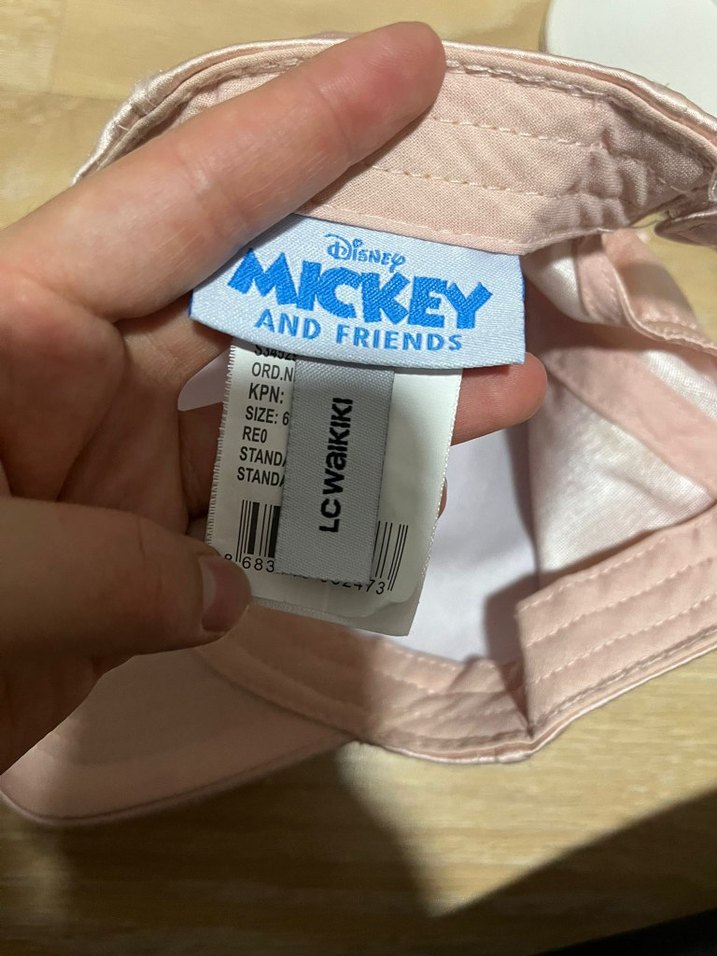 Pembe Parlak Payetli Minnie Mouse Şapka - Görsel 4