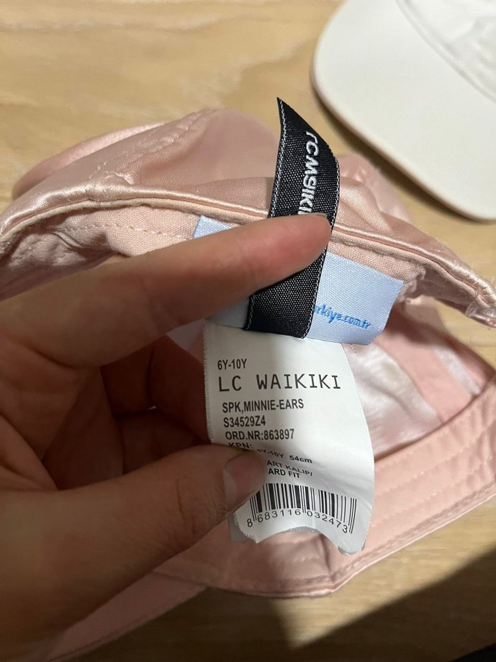 Pembe Parlak Payetli Minnie Mouse Şapka - Görsel 3