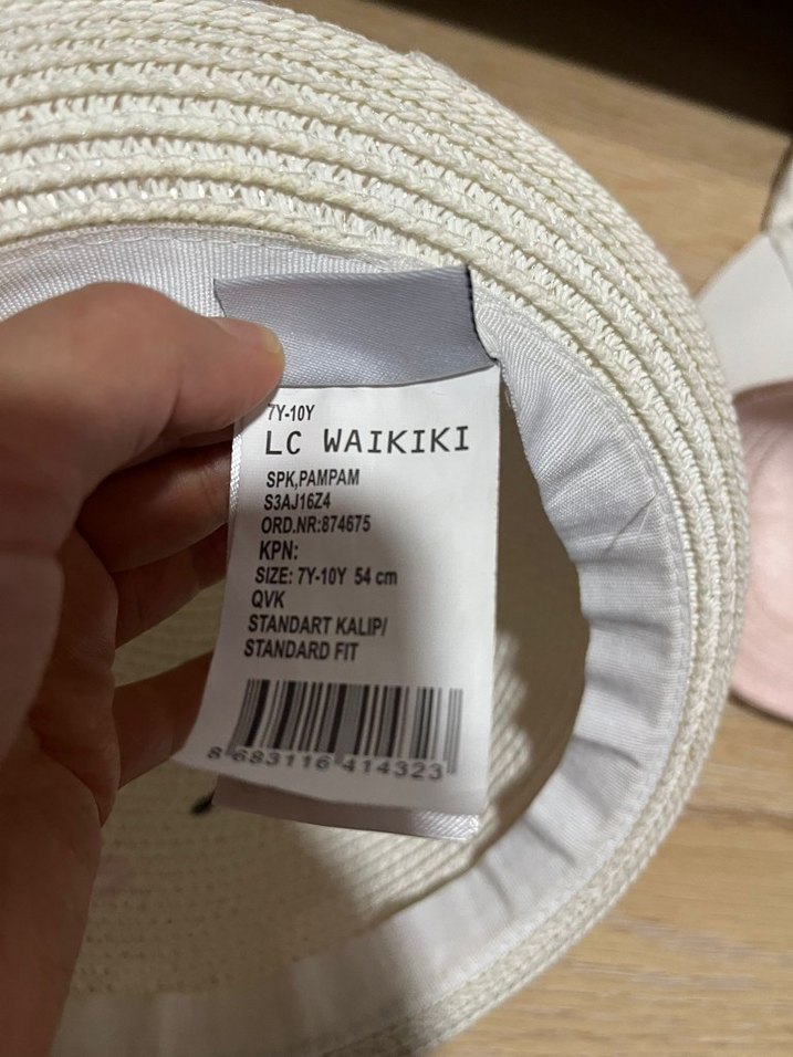 Nakışlı Pastel Renkli Çocuk Şapkası - Görsel 3