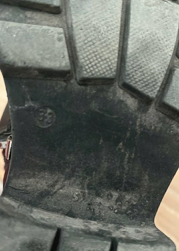 Kızlar için Siyah Goth Tarzı Lastik Bot - Görsel 3