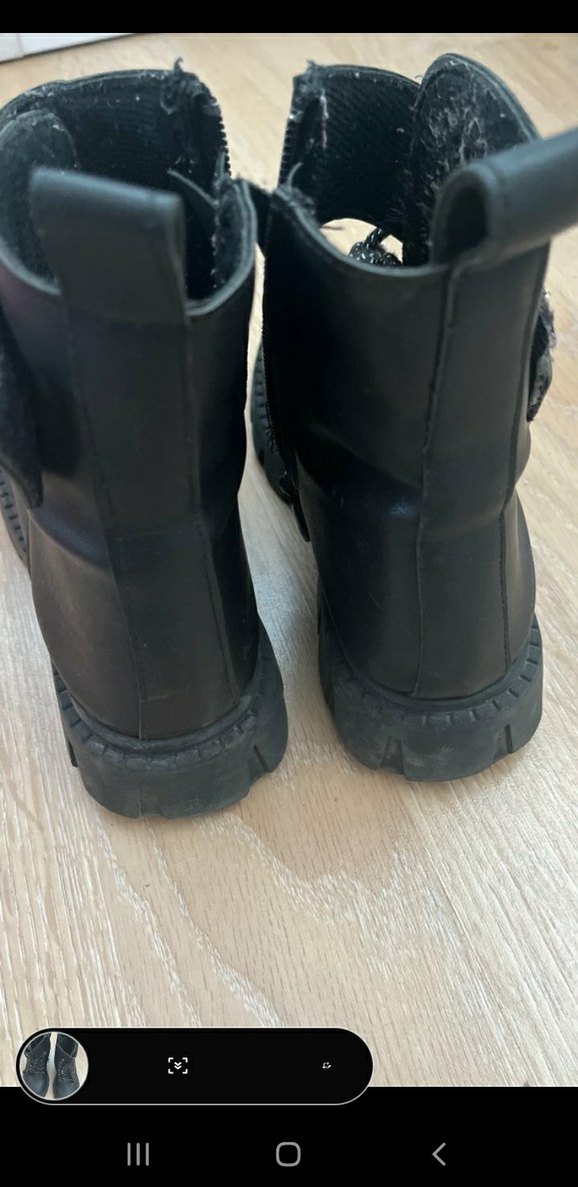 Kızlar için Siyah Goth Tarzı Lastik Bot - Görsel 2