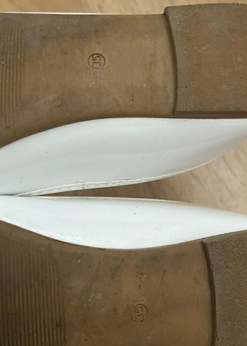 Beyaz Fiyonklu Kız Babet Ayakkabı - Görsel 3