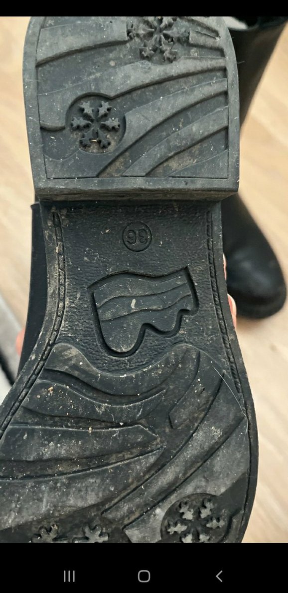 Siyah Lastik Kadın Botlar, Tokalı, Kalın Topuklu - Görsel 3