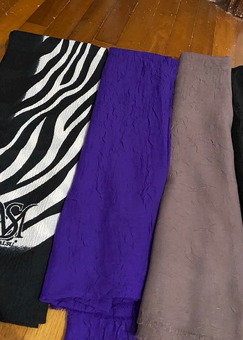 Kadın Bohem Keten Çok Renkli Drapeli Şal - Görsel 3