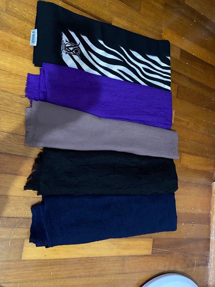 Kadın Bohem Keten Çok Renkli Drapeli Şal - Görsel 4