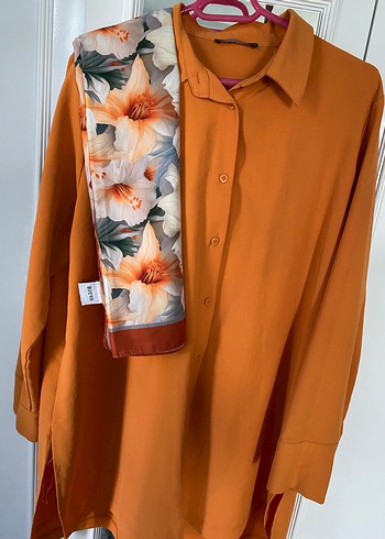 Tesettür ayrobin gömlek - Görsel 2