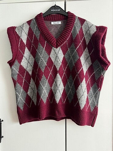 Bordo süveter