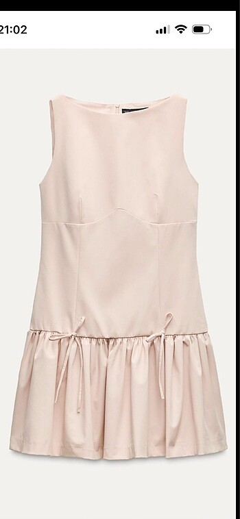 Zara Zara fiyonklu elbise