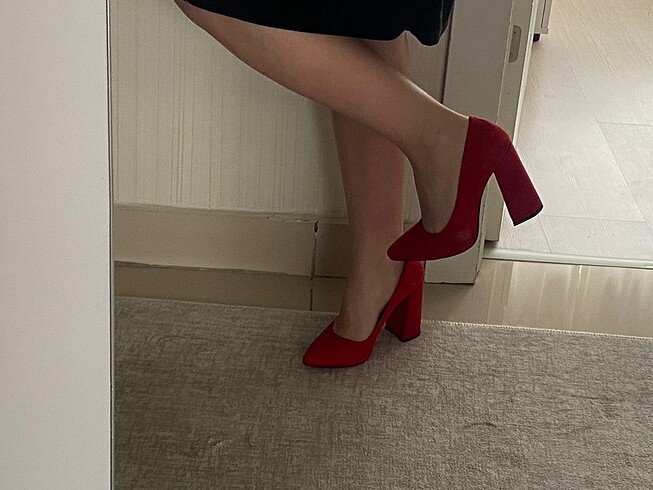 36 Beden kırmızı Renk Topuklu ayakkabı