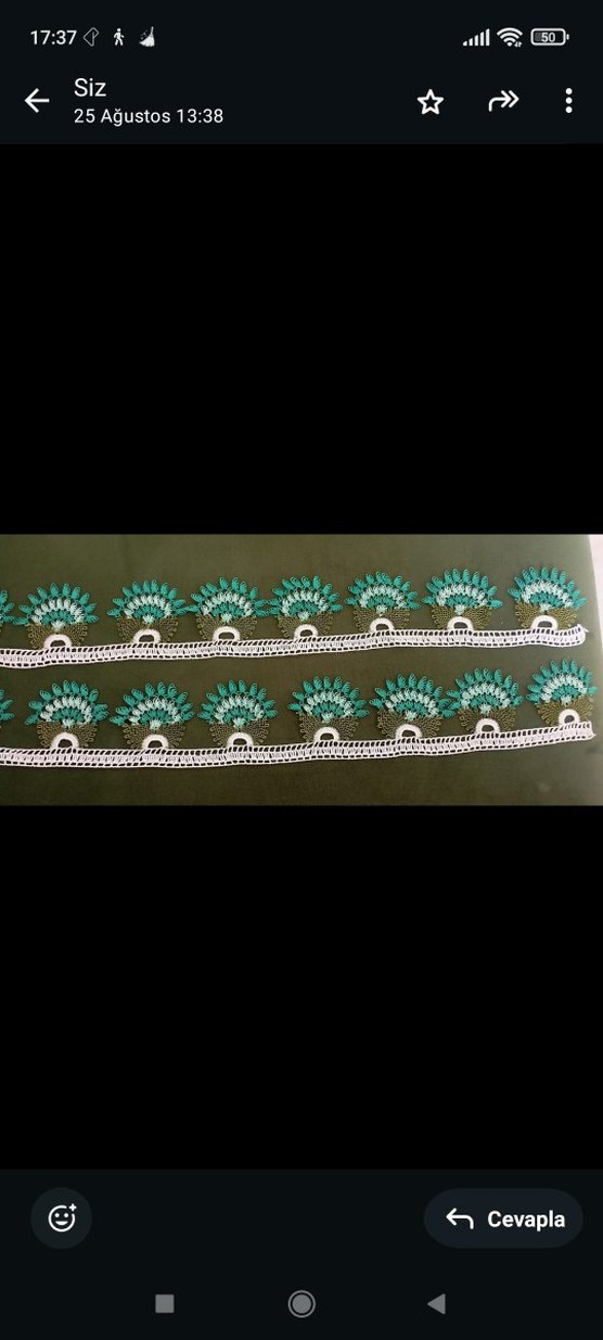 iğne oyası havlu kenari - Görsel 3