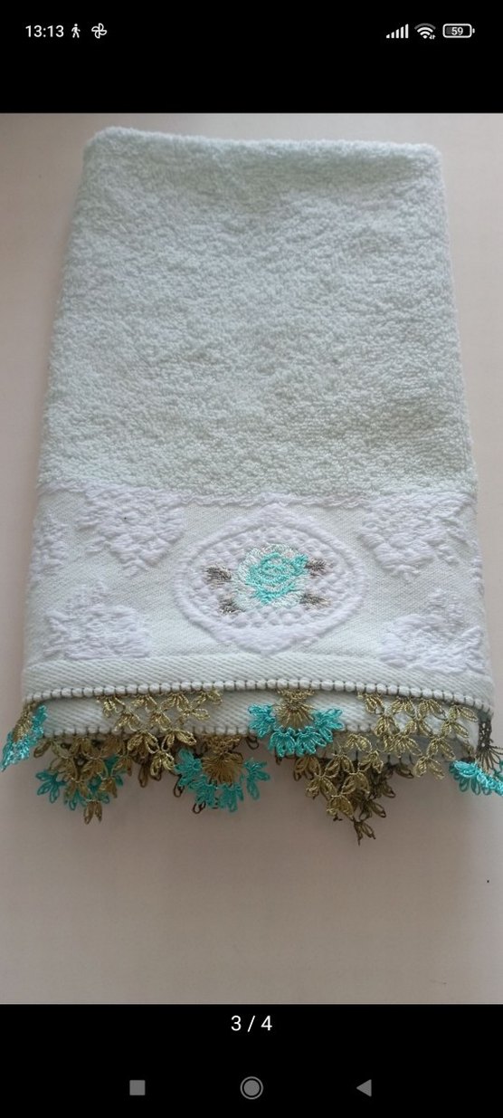 iğne oyası mutfak havlusu - Görsel 5