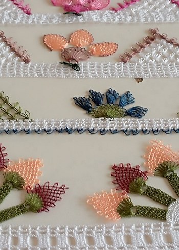 El İşi Nakışlı Çeşitli Dantel Şeritler - Görsel 10