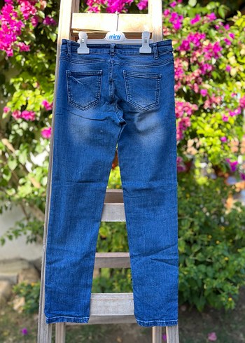 Koton KOTON Klasik Denim Dar Paça Kadın Pantolon
