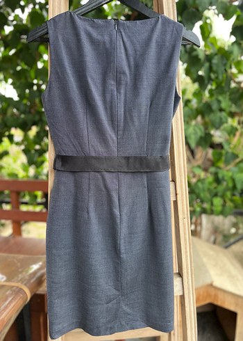 İPEKYOL Lacivert Kemerli Midi Elbise - Görsel 6