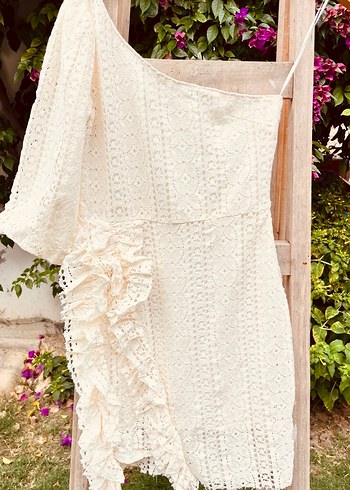 Bohem Mini Dantel Abiye Elbise Gelinlik - Görsel 2