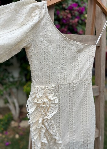 Bohem Mini Dantel Abiye Elbise Gelinlik - Görsel 3