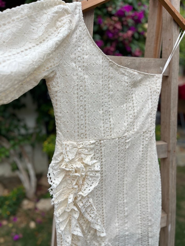 Bohem Mini Dantel Abiye Elbise Gelinlik - Görsel 3
